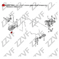 Подушка двигателя ZZVF EA FEDA ZVET80A 1424988991 - Изображение 4