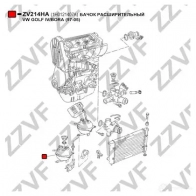 Расширительный бачок ZZVF 5U2J O 1424488161 ZV214HA - Изображение 3