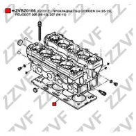 Прокладка ГБЦ ZZVF 1437882482 TOD5R DZ ZVBZ0156 - Изображение 2