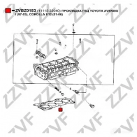 Прокладка ГБЦ ZZVF 1437882544 L20H N ZVBZ0183 - Изображение 2