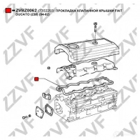 Прокладка клапанной крышки ZZVF 1437882283 ZVBZ0062 MC92O A - Изображение 2