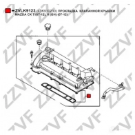 Прокладка клапанной крышки ZZVF ZVLK9123 7OJ03 W 1437882354 - Изображение 2