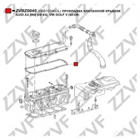 Прокладка клапанной крышки ZZVF N9VG4L E 1437882512 ZVBZ0040 - Изображение 2