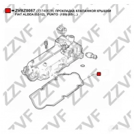 Прокладка клапанной крышки ZZVF ZBBW YB ZVBZ0057 1437882293 - Изображение 2