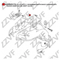 Прокладка выпускного коллектора ZZVF 1437882727 ZVBZ0178 CYXHK PX - Изображение 2