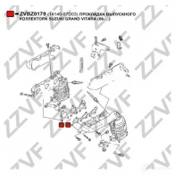 Прокладка выпускного коллектора ZZVF 1437882714 TDE8 XI ZVBZ0179 - Изображение 2