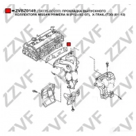 Прокладка выпускного коллектора ZZVF 1437882719 2XC 1MQ1 ZVBZ0149 - Изображение 2