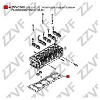 Прокладка ГБЦ ZZVF ZVVC008 1424391021 P5B1 E5W - Изображение 2