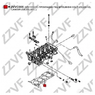 Прокладка ГБЦ ZZVF SV 3OU 1424391019 ZVVC005 - Изображение 2