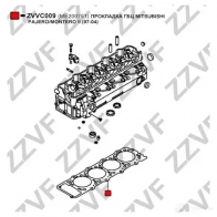 Прокладка ГБЦ ZZVF KM 6TTF7 ZVVC009 1424391022 - Изображение 2