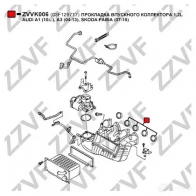Прокладка впускного коллектора ZZVF XKY8T HO 1437948344 ZVVK006 - Изображение 2