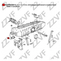 Прокладка впускного коллектора ZZVF ZVBZ0012 1437948336 T FNOX - Изображение 2