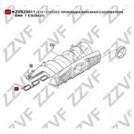 Прокладка впускного коллектора ZZVF DFE UPF5 ZVBZ0011 1437948440 - Изображение 2