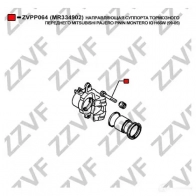 Направляющая суппорта ZZVF M ATDNGX 1437881239 ZVPP064 - Изображение 2