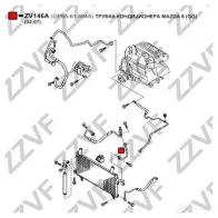 Трубка высокого давления кондиционера ZZVF ZV146A 1424901498 LX MUF - Изображение 4