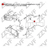 Трубка высокого давления кондиционера ZZVF 1437881275 BRJ31 V ZVT333H - Изображение 3