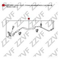 Трубка высокого давления кондиционера ZZVF 1424901499 ZV14KX M1 E53 - Изображение 4