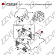 Трубка высокого давления кондиционера ZZVF 1424901557 ZVGJ6A46XB QX 8XD - Изображение 4