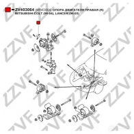 Подушка двигателя ZZVF Q0H KZ ZV403064 1424988948 - Изображение 3