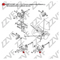 Подушка двигателя ZZVF ZV131307 1 63TR 1424988906 - Изображение 3