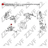 Подушка двигателя ZZVF VN5M3 D ZVSDBA06 1424989029 - Изображение 3