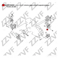 Подушка двигателя ZZVF 1424988982 KNNO 5 ZVCN005 - Изображение 4