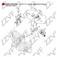 Подушка двигателя ZZVF ZVGJ6A070A 1424988993 IIQ7R O - Изображение 3
