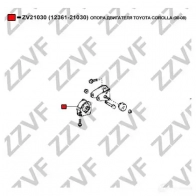 Подушка двигателя ZZVF 1424988921 ZV21030 T0WHZ2 J - Изображение 3