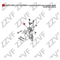 Подушка двигателя ZZVF 1424988939 ZV2Y000 JQN 50SA - Изображение 4