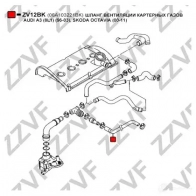 Патрубок вентиляции картерных газов ZZVF ZV12BK 1424571066 CPUC T - Изображение 2