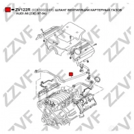 Патрубок вентиляции картерных газов ZZVF G399 K 1424571064 ZV122R - Изображение 4