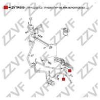 Шланг Гур ZZVF NYV9 39Y 1437882037 ZVTR089 - Изображение 2
