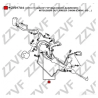 Шланг Гур ZZVF O FQTEX3 1425005254 ZV017A4 - Изображение 4