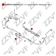 Шланг ГУР ZZVF 1425005304 VHZ 7B ZVEG2132470B - Изображение 4
