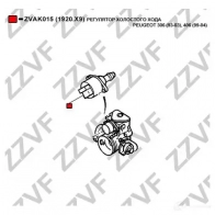 Регулятор холостого хода ZZVF 1424696884 ZVAK015 QD3KC Q - Изображение 4