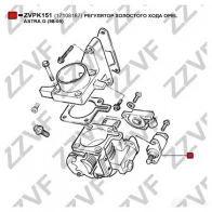 Регулятор холостого хода ZZVF VWE UO 1437881459 ZVPK151 - Изображение 4