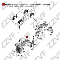 Подкрылок ZZVF ZVHD102502101R S RIQJ3 1437882185 - Изображение 3