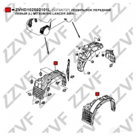 Подкрылок ZZVF 1437882184 ZVHD102502101L SWXY X - Изображение 3