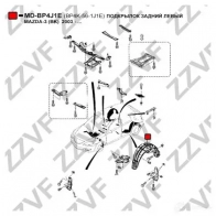 Подкрылок ZZVF MD-BP4J1E 1437882217 3G XT4YQ - Изображение 2
