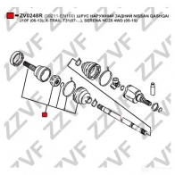 Шрус граната ZZVF 1424705662 ZV0248R V WGLH - Изображение 2