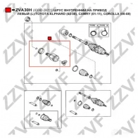Шрус приводного вала, комплект ZZVF zva30h IUWR1 TT 1424705861 - Изображение 2