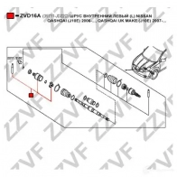Шрус граната ZZVF ZVD16A 1FA DSQ 1424705872 - Изображение 2