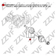 Шрус граната ZZVF ZV164MV1 U DYLW0 1424705703 - Изображение 2