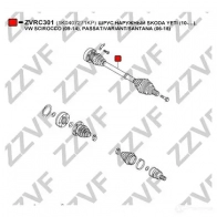 Шрус граната ZZVF ZVRC301 1437882790 T3R81 H - Изображение 3