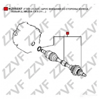 Шрус граната ZZVF 1TH 11H ZV60XF 1424705813 - Изображение 2