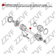 Шрус граната ZZVF ZV09A213HLR1 0UO 1YQ 1424705677 - Изображение 2