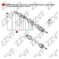 Шрус граната ZZVF ZVRC124 1437882834 COADU N - Изображение 3