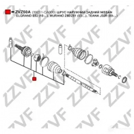 Шрус приводного вала, комплект ZZVF 69 5I4TM zvz50a 1424705939 - Изображение 2