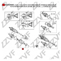 Шрус внутренний ZZVF ZV2N45 1424705739 IW PI1R - Изображение 2