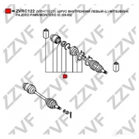 Шрус граната ZZVF 2Z 4W9 1437882848 ZVRC122 - Изображение 2